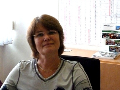 Die Sekretärin unserer Schule: Frau Bolte